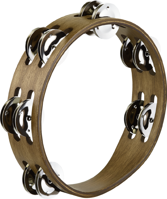 Musikladen Bern Meinl Percussion Compact Wood Tambourine, 8", Walnut