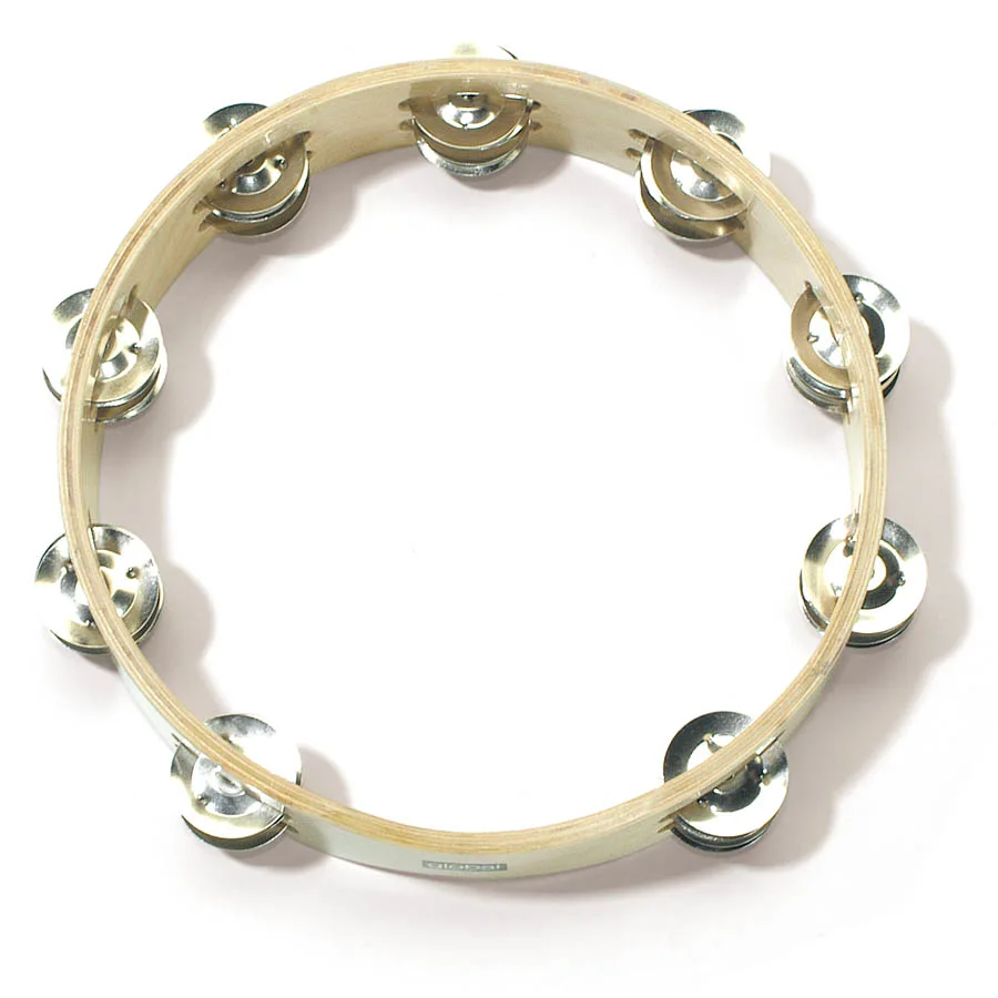 CG HT 12 D - Wood Tambourine 20 Jingles Ø30cm