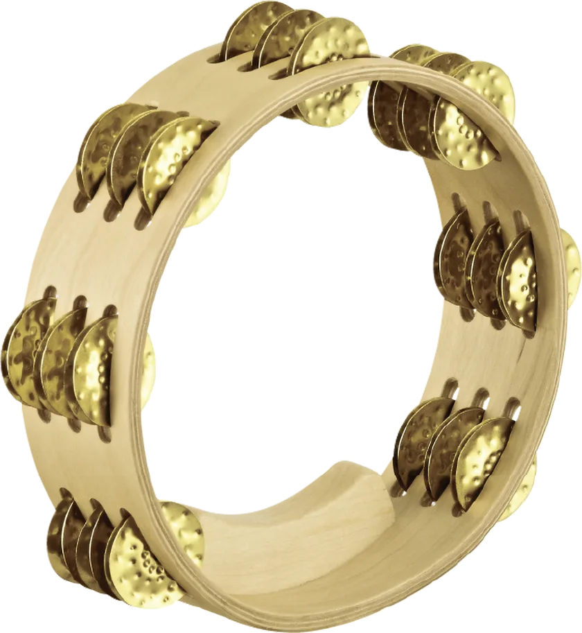 Artisan Compact Tambourine 3 Rows - Brass