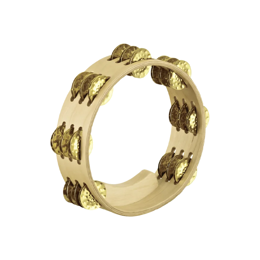 Artisan Compact Tambourine 3 Rows - Brass