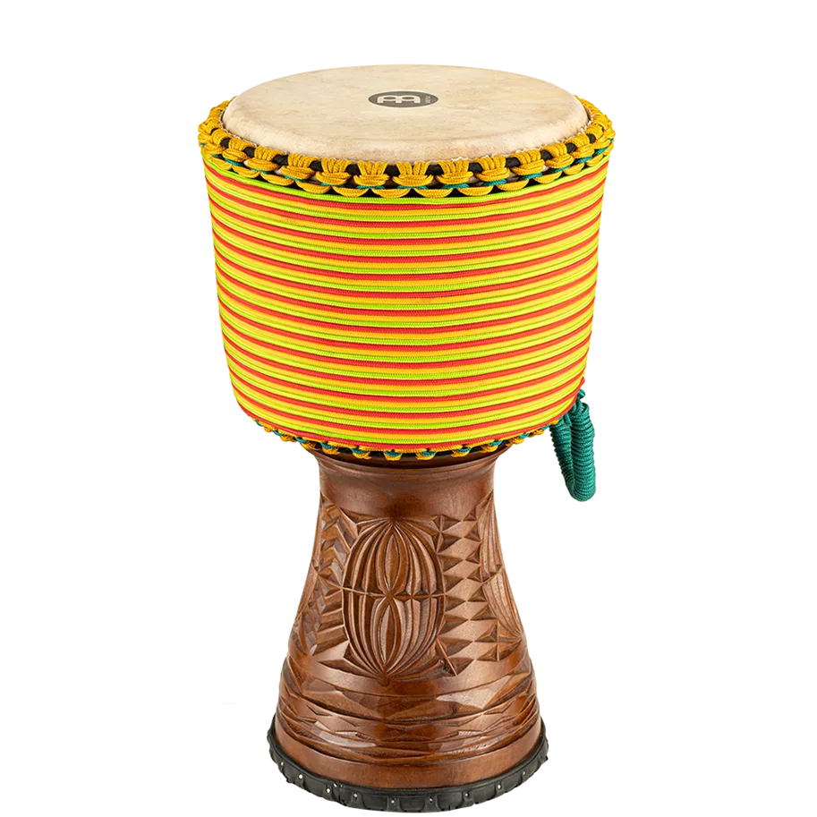 12" Artisan Edition Tongo Djembe - Coloured Rope