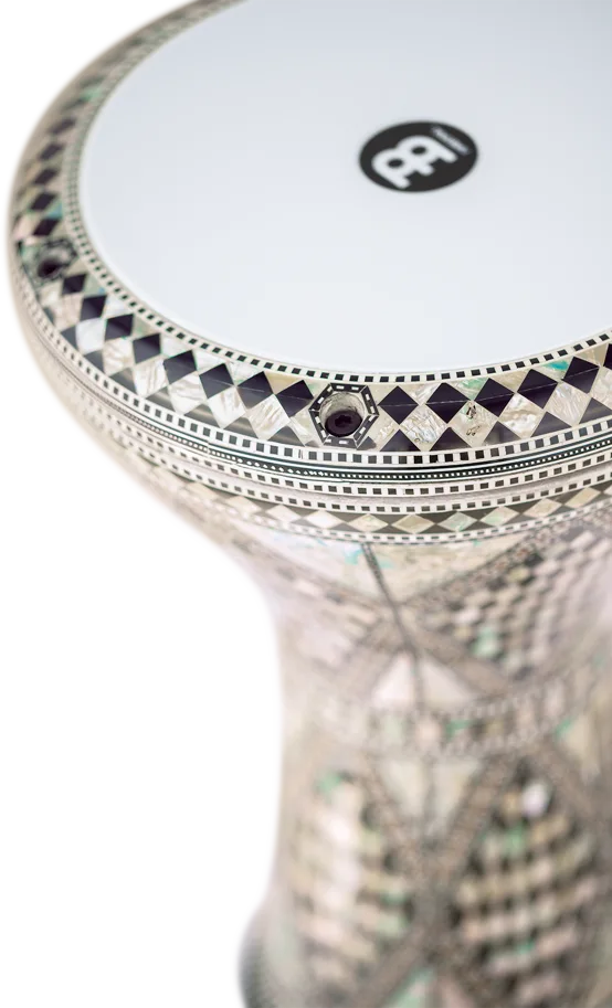 8 3/4" Artisan Doumbek - White Burl - Mosaic Royale