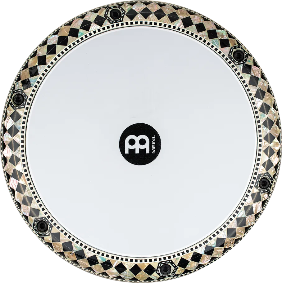8 3/4" Artisan Doumbek - White Burl - Mosaic Royale