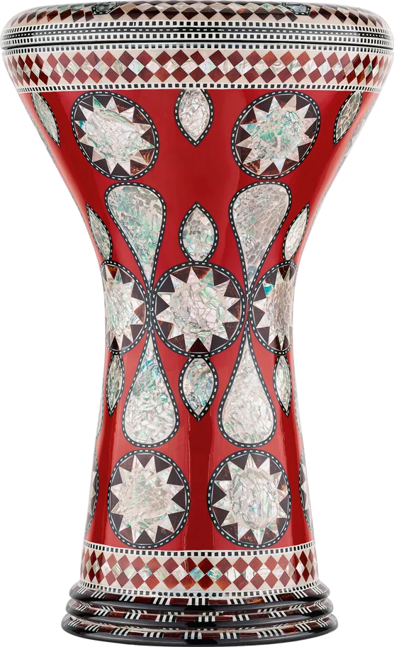 8 3/4" Artisan Doumbek - White Burl - Mosaic Imperial