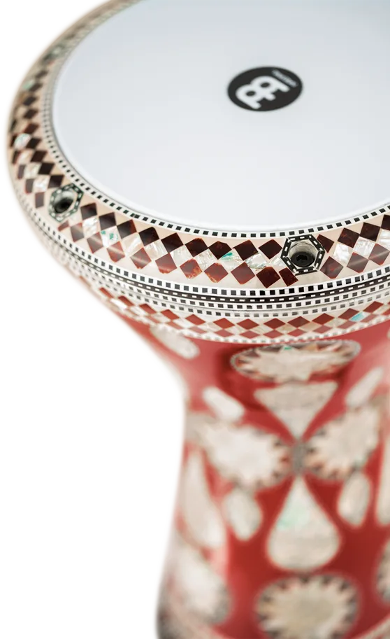 8 3/4" Artisan Doumbek - White Burl - Mosaic Imperial