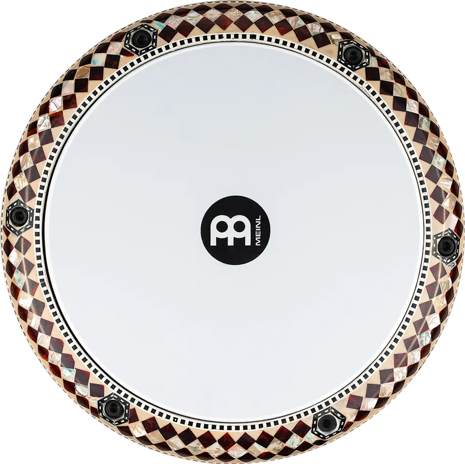 8 3/4" Artisan Doumbek - White Burl - Mosaic Imperial