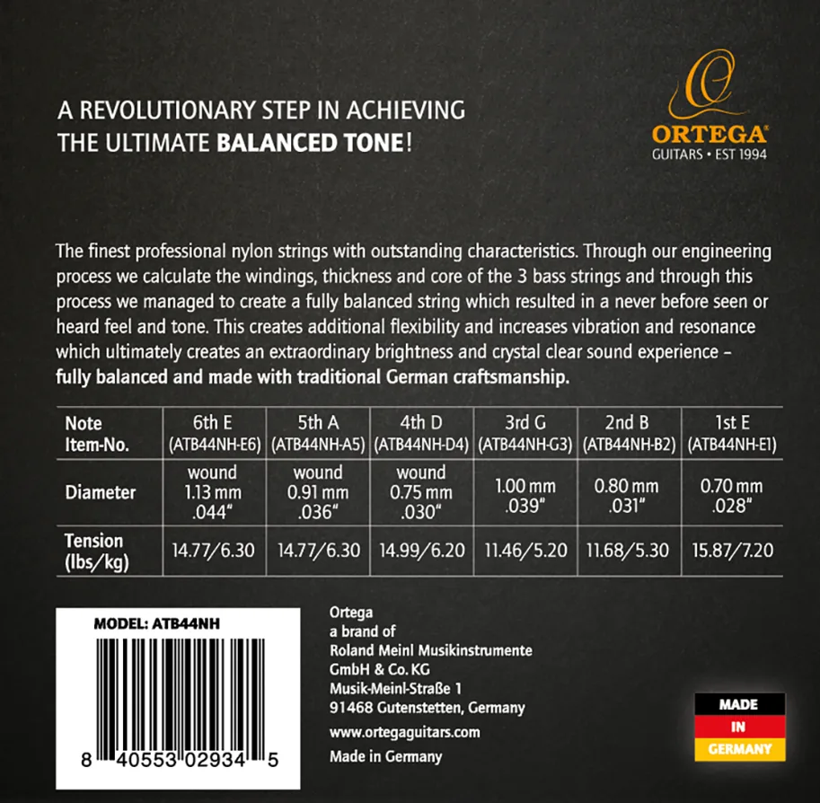 Athmosphere Balanced Nylon Strings - Hard Tension