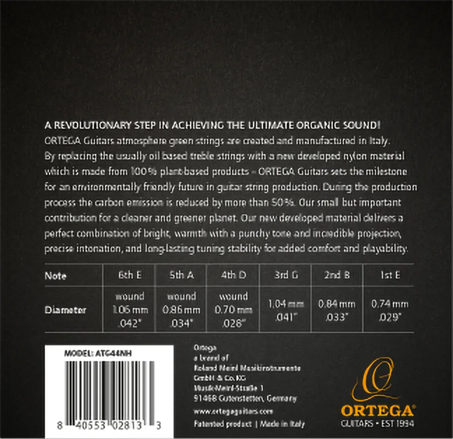 Organic Guitar Nylon Strings - Hard Tension