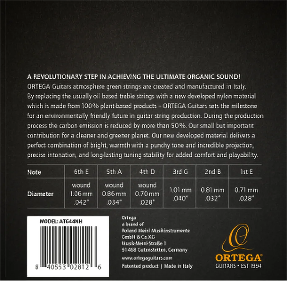 Organic Guitar Nylon Strings - Medium Tension
