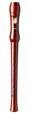 Recorder - C-Soprano - Pearwood lacquered - 2 parts - DE - Double Hole