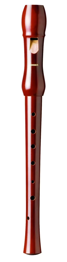 Recorder - C-Soprano - Pearwood lacquered - 2 parts - DE - Double Hole