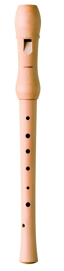 Recorder - C-Soprano - light pearwood - 2 parts - DE - Plastic Bag