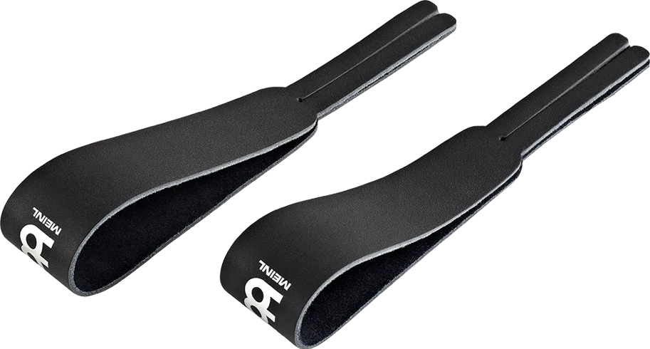Marching Leather Straps - Pair - Black