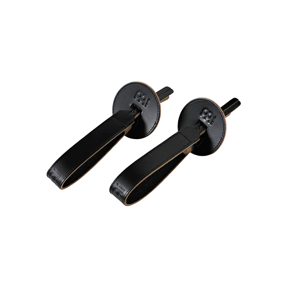 Marching Leather Straps Standard - Pair - Black