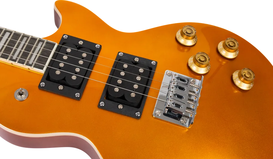 Flight Electric Ukulele - LP Shape - Goldtop