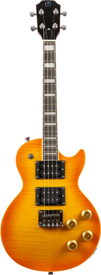Flight Electric Ukulele - LP Shape - Vintage Burst