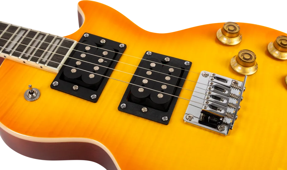 Flight Electric Ukulele - LP Shape - Vintage Burst