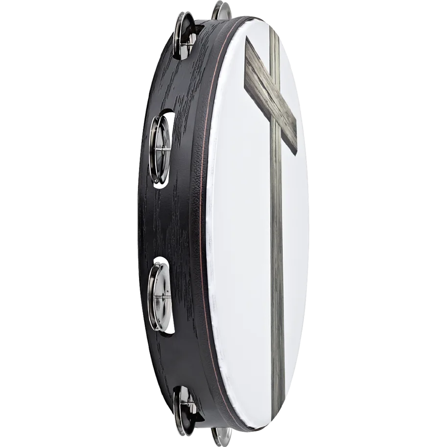 Church Tambourine - 1 Row Steel - Dove Visual