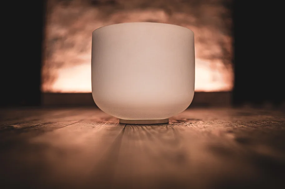 Crystal Singing Bowl - 8" - Note F