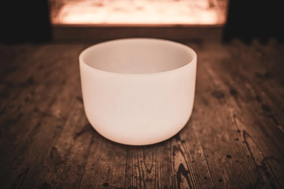 Crystal Singing Bowl - 12" - Note D