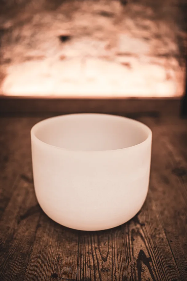 Crystal Singing Bowl - 12" - Note D