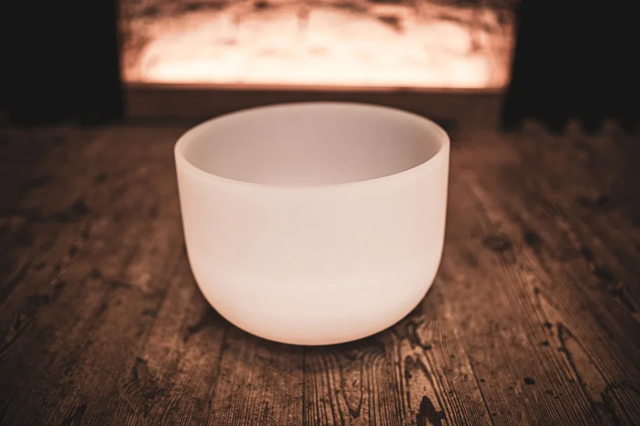 Crystal Singing Bowl - 13" - Note D