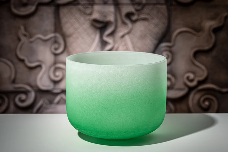 Crystal Singing Bowl 11" - F4 - Color-Frosted