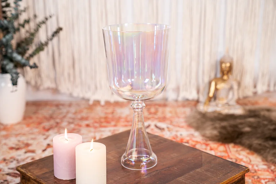 Crystal Singing Chalice 7" - B3 - Crown Chakra