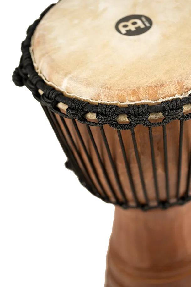 10" Tongo Carved Djembe - Brown