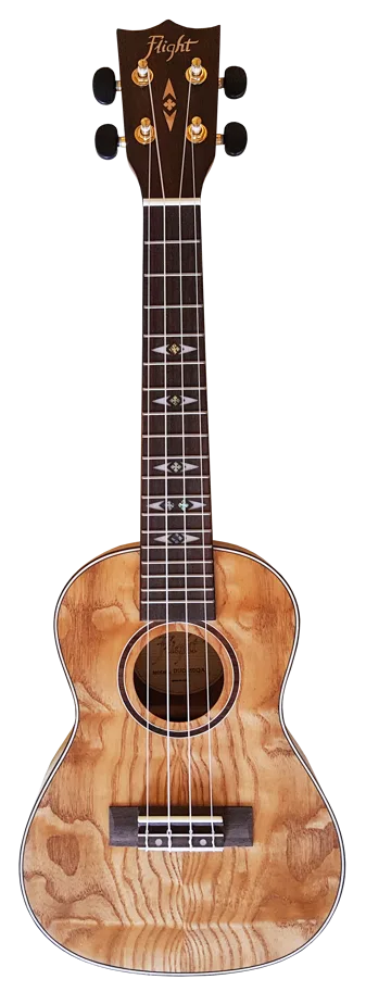 Flight Ukulele - Concert - Quilted Ash