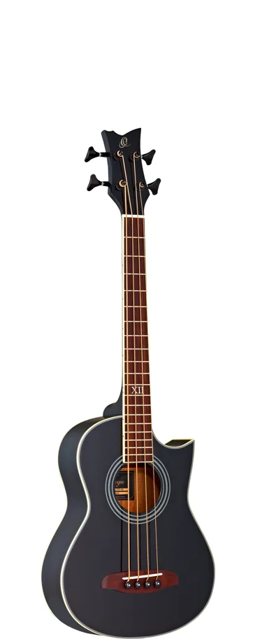 Acoustic Bass, black, 4-String, All Agathis