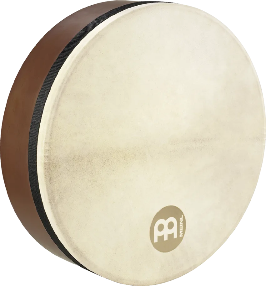 14" Bendir Frame Drum - African Brown - Goat Skin