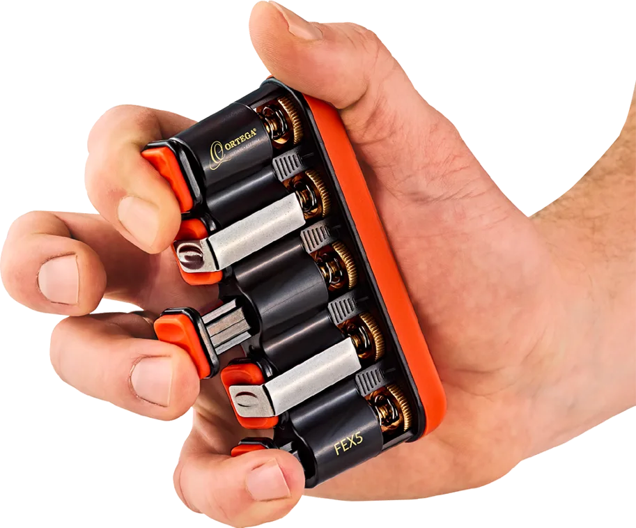 Finger Trainer / Exerciser- Adjustable - 5 Pistons