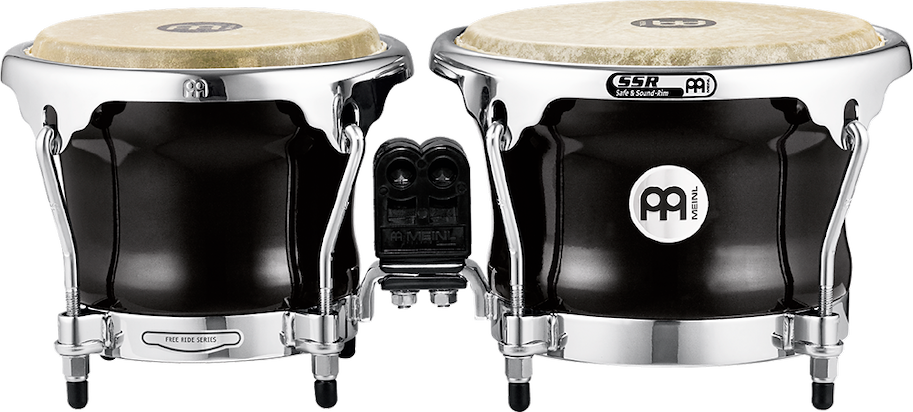 7" & 8 1/2" Fibercraft Bongo - Black