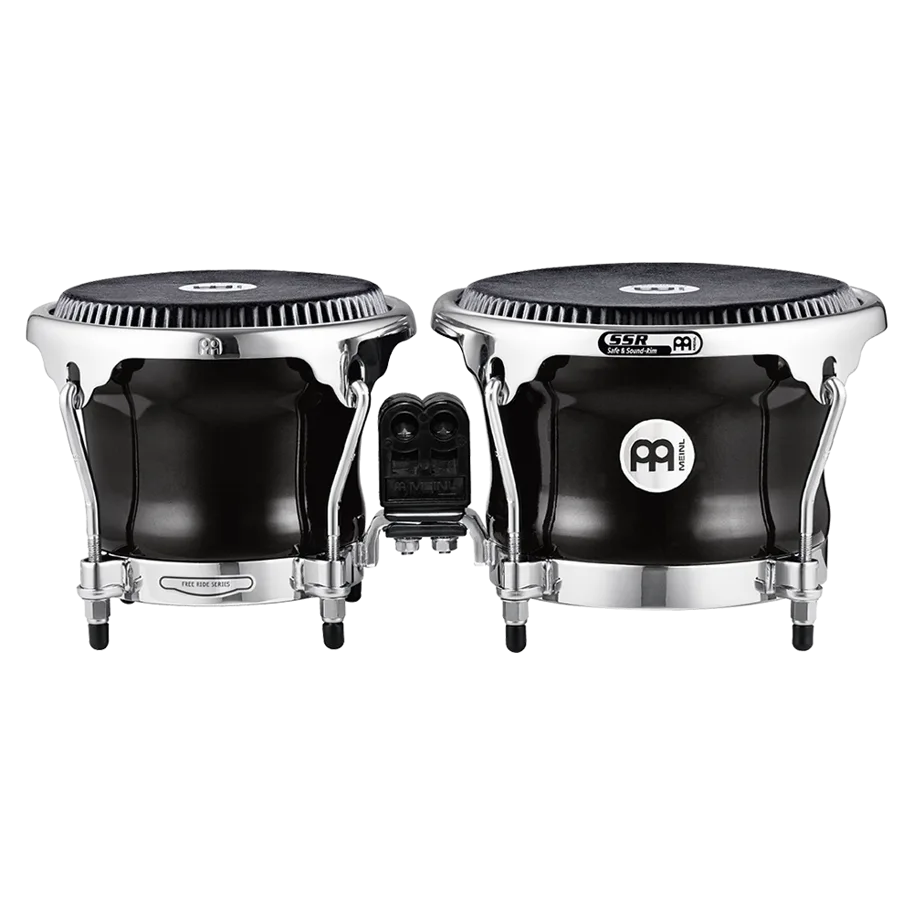 7" & 8 1/2" Fibercraft Bongo - Black Fiberskyn