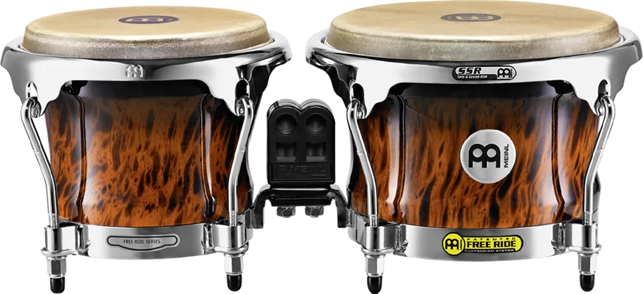 7" & 8 1/2" Professional Bongo - Brown Burl