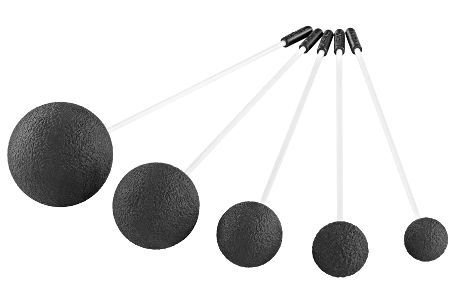 Gong Resonant Mallet Set of 5 Sizes