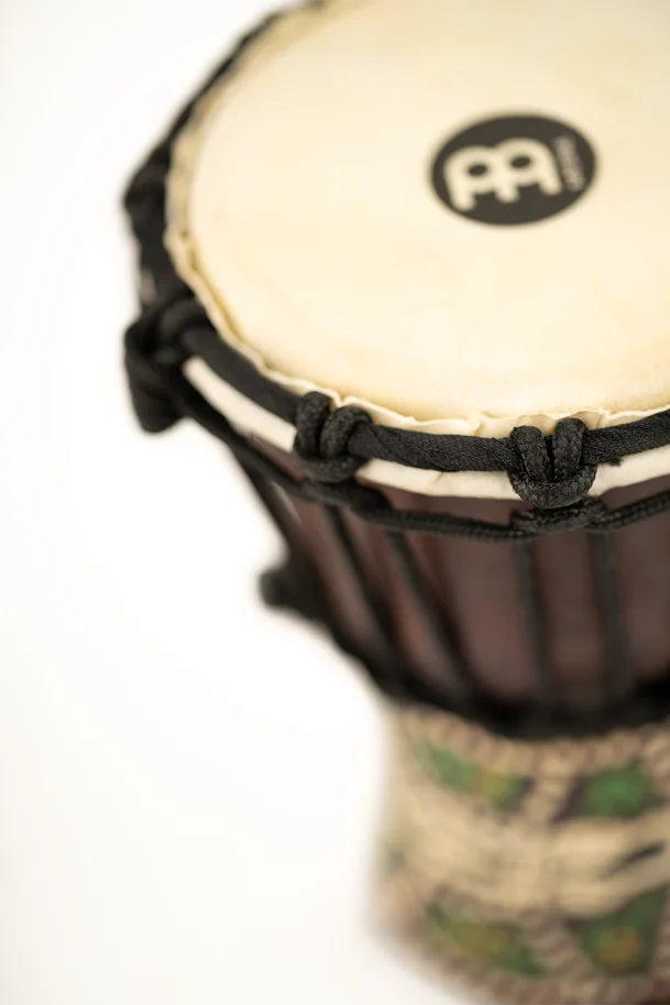 4 1/2" African Style Mini Djembe - Serpent Design