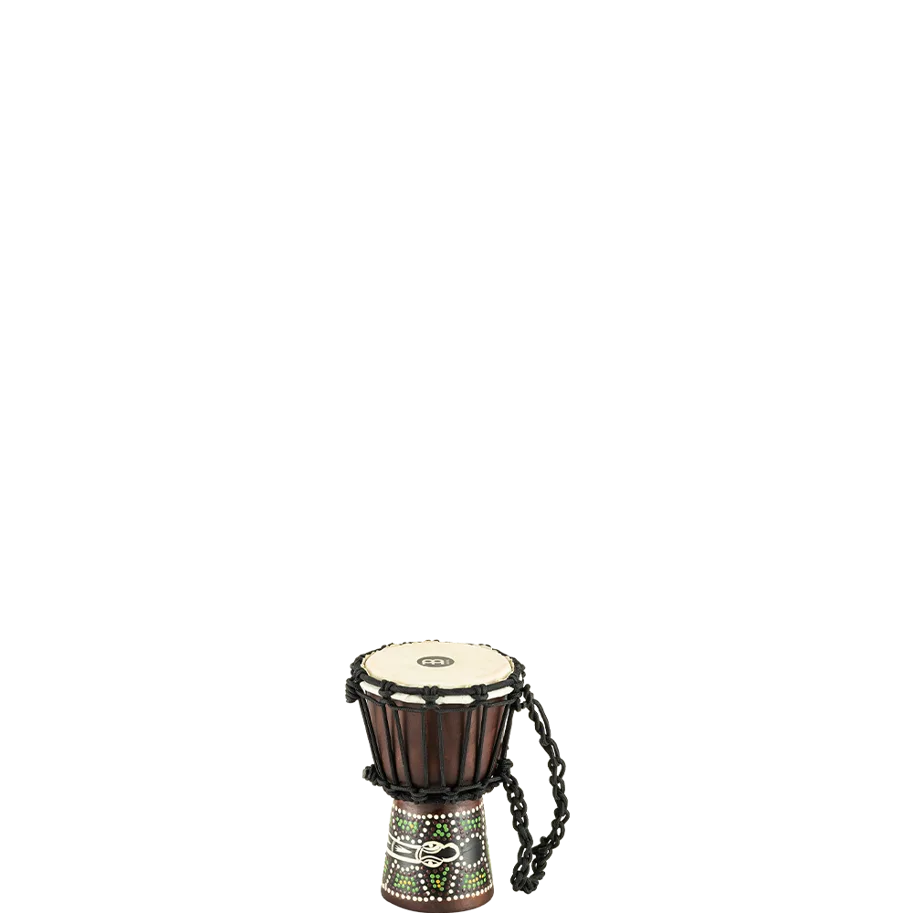 4 1/2" African Style Mini Djembe - Serpent Design