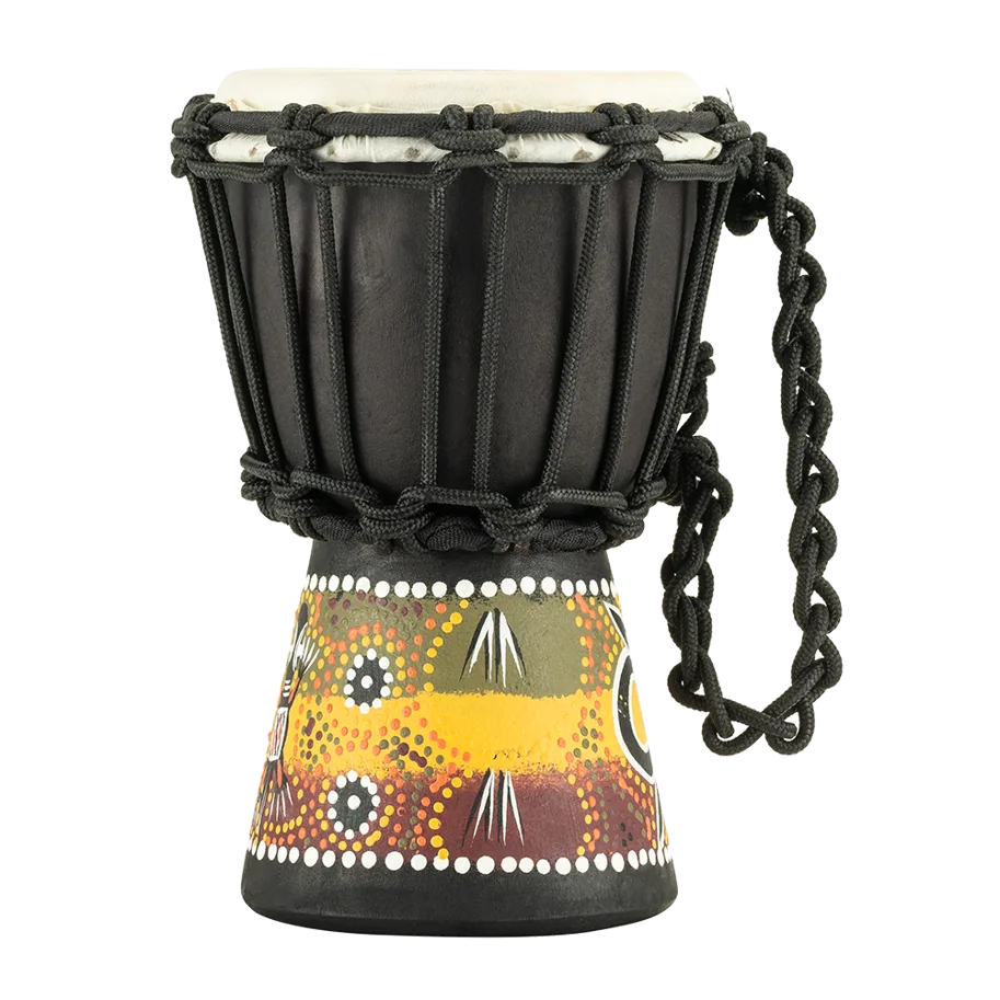 4 1/2" African Style Mini Djembe - Gecko Design