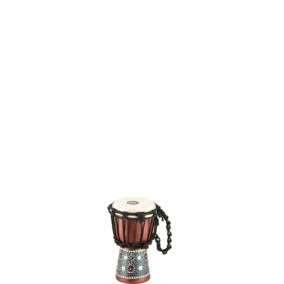 4 1/2" African Style Mini Djembe - Flower Design