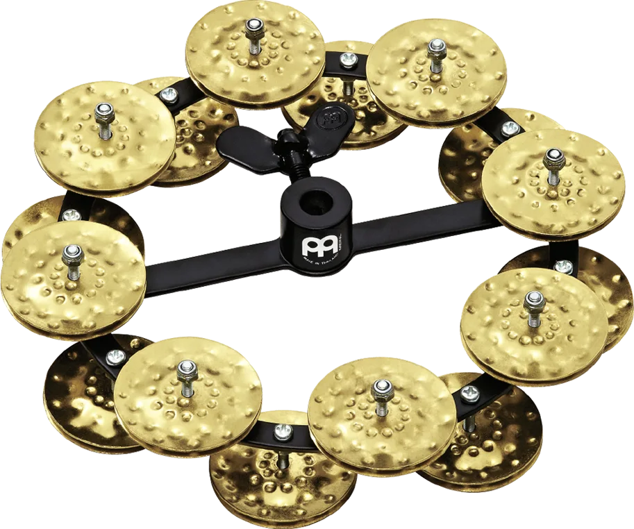 Hihat Tambourine - Double Row - Brass Jingles