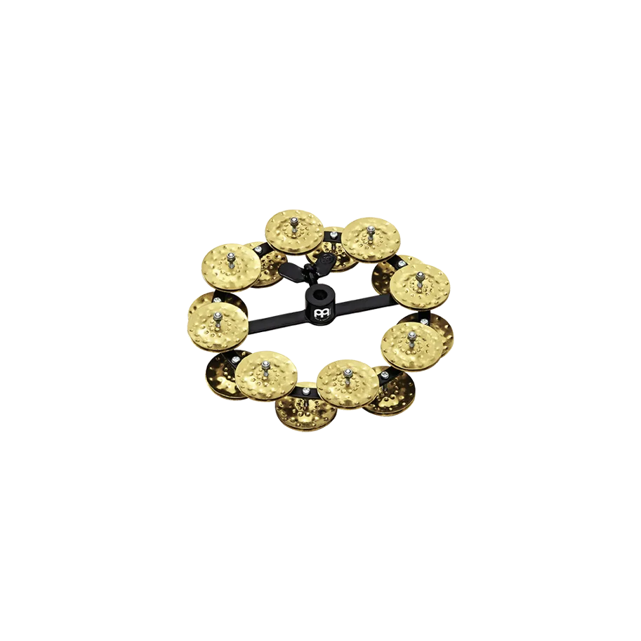 Hihat Tambourine - Double Row - Brass Jingles