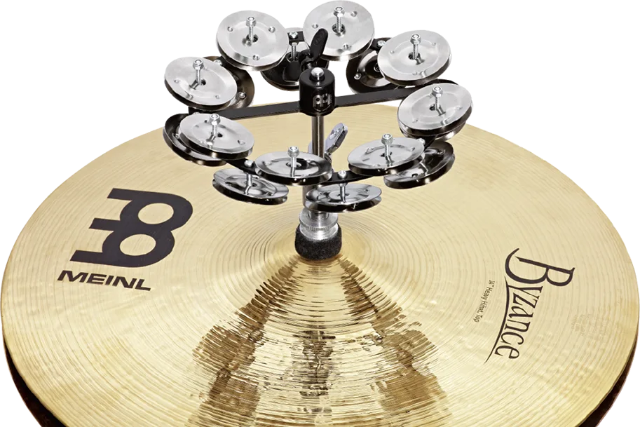 Hihat Tambourine - Double Row - Steel Jingles