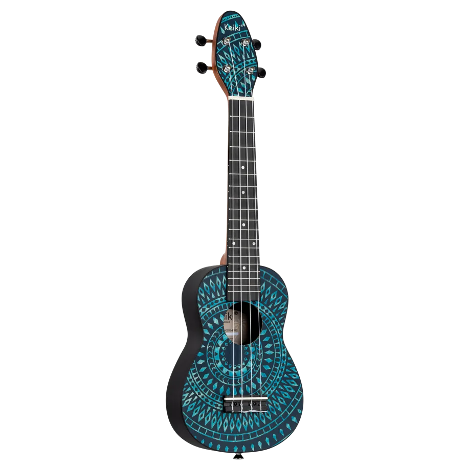 Keiki®Ukulele Package - Soprano - Blue Kaleidoscop