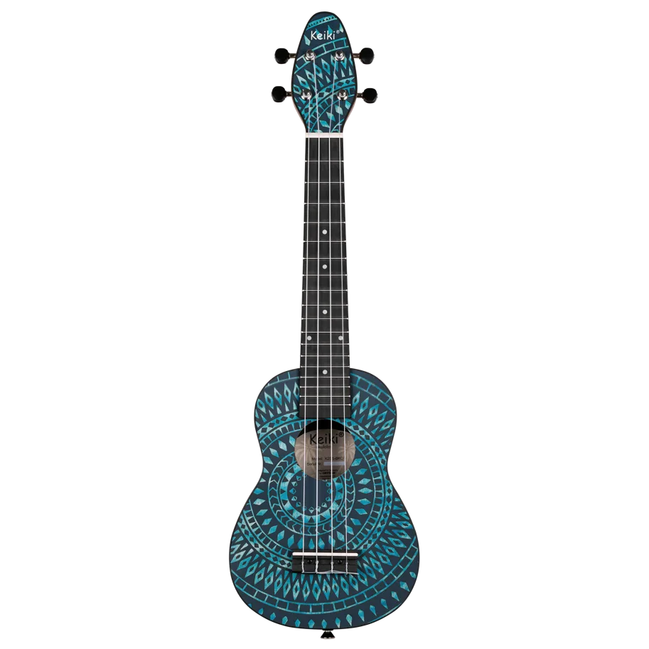 Keiki®Ukulele Package - Soprano - Blue Kaleidoscop
