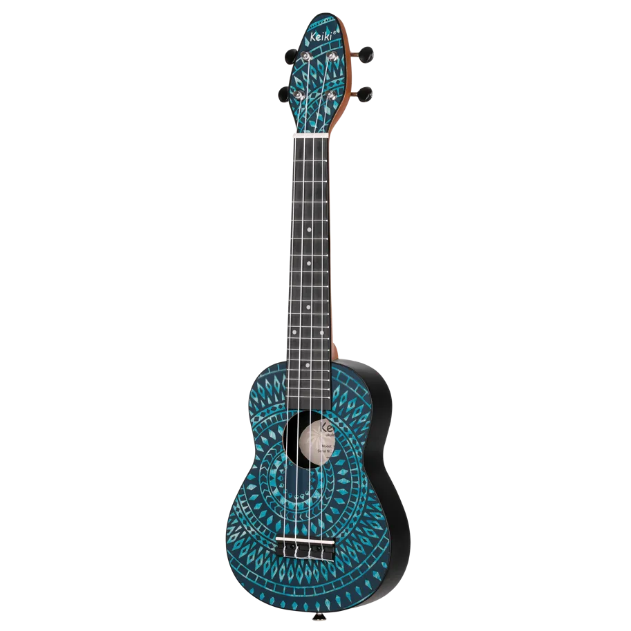 Keiki®Ukulele Package - Soprano - Blue Kaleidoscop