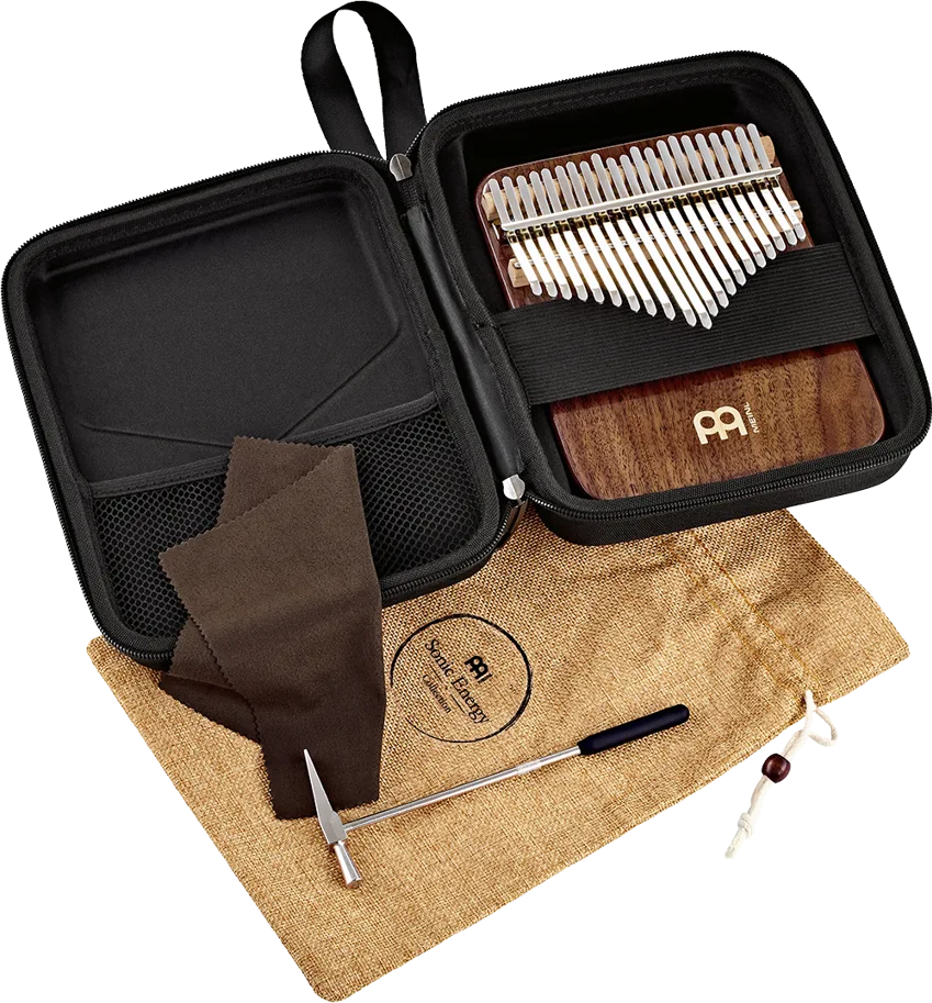 Solid Kalimba - 21-Notes - Black Walnut