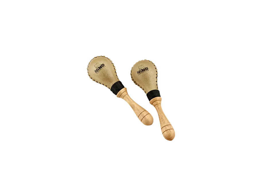 NINO® Percussion Rawhide Maracas, Small, Natural Rawide