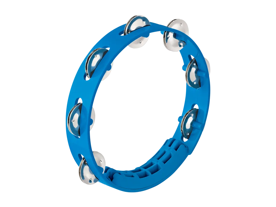 NINO® Percussion ABS Tambourine, 8", 1 Row, Sky-Blue